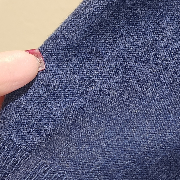 Chico's Blue 3/4 Sleeve Relaxed Blouse size 1 - Picture 12 of 13